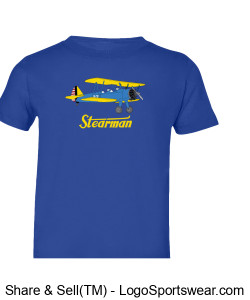Youth or Toddler Stearman Tee Design Zoom
