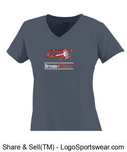 Stearman N58986 V Neck Ladies Tee Design Zoom